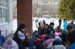 Перед площадкой ДК "Акация" прошла конкурсно - развлекательная программа "Боярыня Масленица"