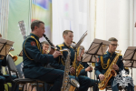 Военный оркестр «Волжские берега» провел патриотический концерт в Новочебоксарске