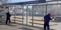В городе Чебоксары началась помывка остановочных павильонов - Чебоксары.ру