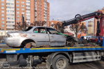 Ещё один бесхозный разукомплектованный автомобиль эвакуировали в Чебоксарах