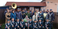 Военный оркестр Управления Росгвардии по Чувашской Республике – Чувашии поздравил ветеранов Великой Отечественной войны с Днем Победы - Росгвардия