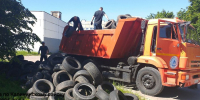 В Чебоксарах квартальный уполномоченный организовал вывоз шин из Новоюжного района - Администрация г. Чебоксары