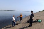 На Казанской набережной в Чебоксарах запрещено купаться!