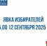 Явка на 15.00 12 сентября 2025 года - Единая Россия